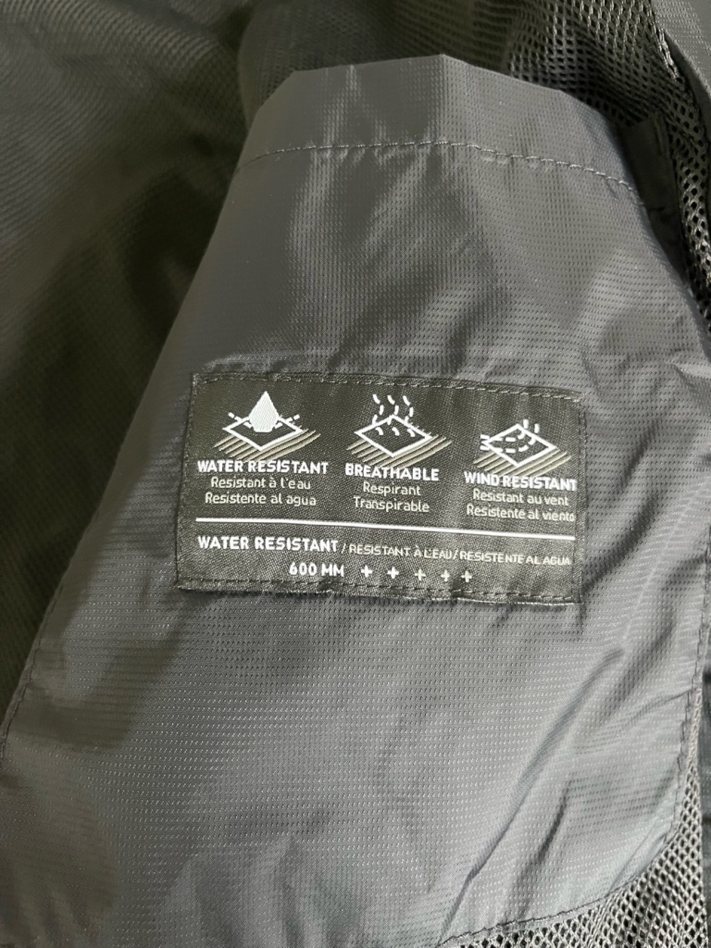 Volcom Hooded Windbreaker Jacket Men’s L Black Lightweight Water Resistant - Picture 3 of 8